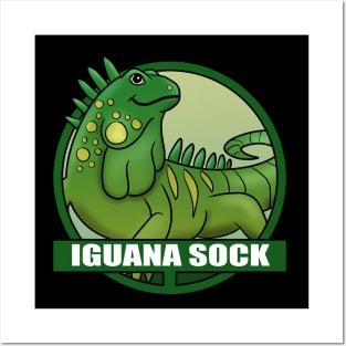 Iguana sock Posters and Art
